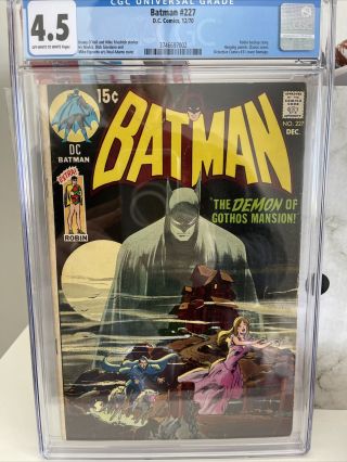 Batman 227 Cgc 4.  5 Ow/wh Pages Classic Neal Adams Detective 31 Cover Swipe