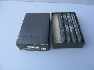 Vintage Dixon Lumber Crayons (10) Black
