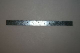 Vintage Ls Starrett 323 6 " Metal Machinist Pocket Ruler