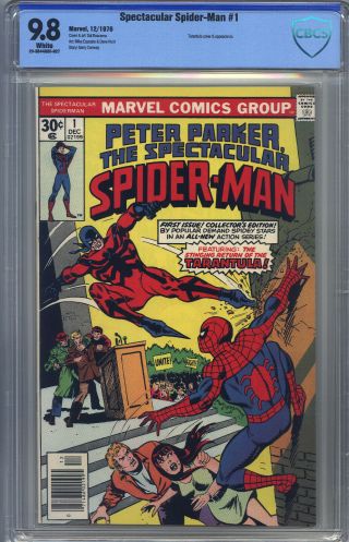 Spectacular Spider - Man 1 Cbcs 9.  8 Buscema,  Origin Recap,  Return Of Tarantula