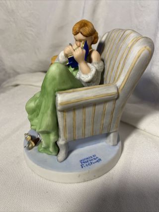Norman Rockwell " The Diary " Porcelain Figurine By Gorham 1988 344/15,  000