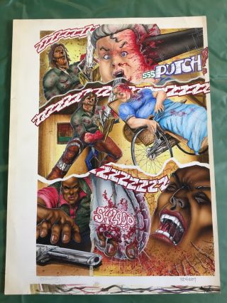 Leatherface - Texas Chainsaw Comic Art By Guy Burwell Number Sixteen 1991