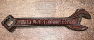 Vintage Planet Jr 3 Cast Iron Red Farm Implement Multi Wrench