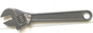 Vintage Utica Tools Adjustable Wrench 94 - 8 Made In Usa 8 " Forged Alloy Steel