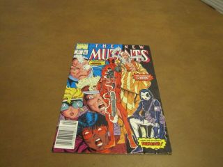 The Mutants 98 Feb 1991 Marvel 1st Appearance Of Deadpool Not Graded Read