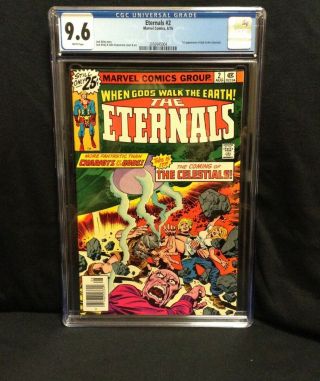 Eternals 2 Cgc 9.  6,  1st Appearance Of Ajak & The Celestials