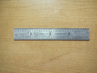 Vintage Starrett No.  603 Tempered No.  4 Steel Rule 4” The L.  S.  S.  Co.  Athol Mass.
