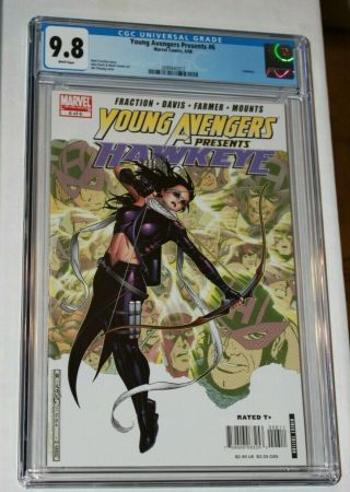 Young Avengers Presents 6 Cgc 9.  8 First Full Appearance Kate Bishop As Hawkeye