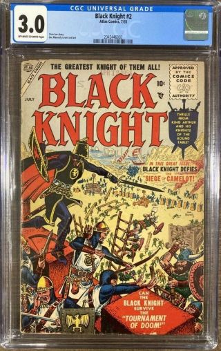 Black Knight 2 Cgc 3.  0 Atlas Comics/ Marvel Comics 1955