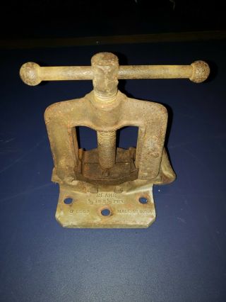 Sears Craftsman Pipe Vise 1/8 " To 2.  5 " Mount To Work Bench Vintage