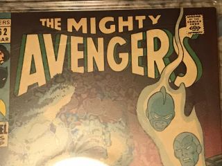 Avengers 62 CGC 8.  0 C/OW 1st Man - Ape/M ' Baku Black Panther Marvel Key Case 6