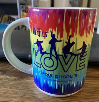 2006 Coffee Cup Mug - The Beatles Love By Cirque Du Soleil.  4 - 3/4 " T