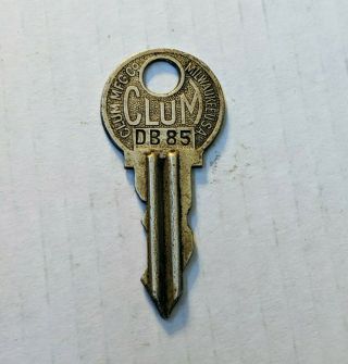 Vintage Clum Mfg Dodge Brothers Ignition Key Db85 Milwaukee Vintage Auto Key