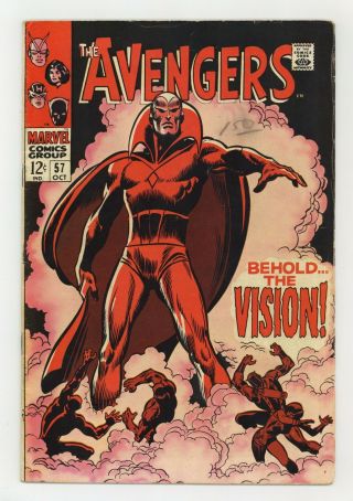Avengers 57 Vg,  4.  5 1968 1st Sa App.  Vision
