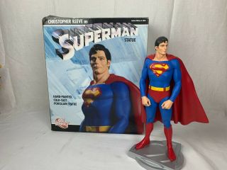 Dc Comics Christopher Reeves As Superman 12.  25 " Statue Pre - Owned.  59/4000