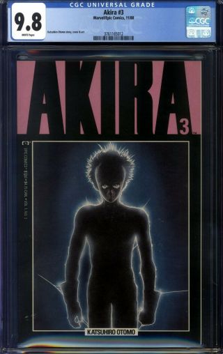 Akira 3 Cgc 9.  8 1988 Katsuhiro Otomo