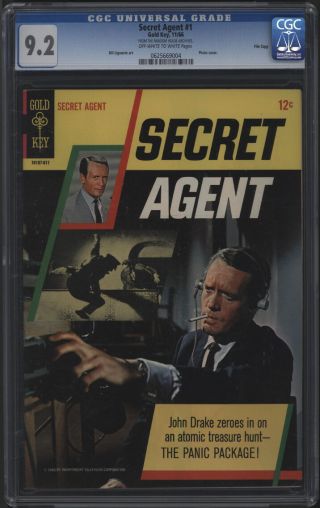 Secret Agent 1,  1966,  Gold Key Comics - Cgc Grade 9.  2