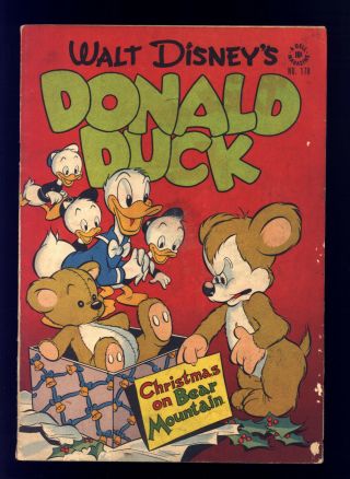 Donald Duck Four Color 178 Vg Barks,  1st Uncle Scrooge,  Huey Dewey & Louie