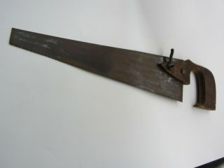 Vintage 13 " Hand Saw Made In Germany Removable Wood Handle Hand Saw
