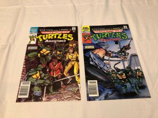 Teenage Mutant Ninja Turtles Adventures 1 2 Archie Comics 1988 Newsstand