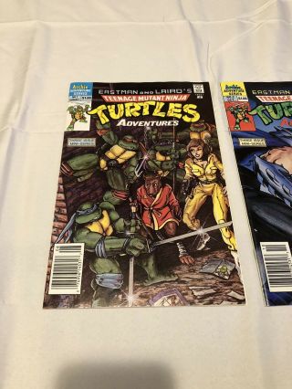 Teenage Mutant Ninja Turtles Adventures 1 2 Archie Comics 1988 Newsstand 2