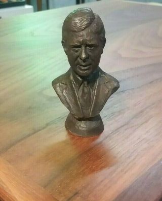 President Jimmy Carter Bronze Bust Franklin 1977