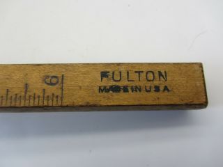 Vintage FULTON Wood Mortise Marking Gauge Scribe 6 