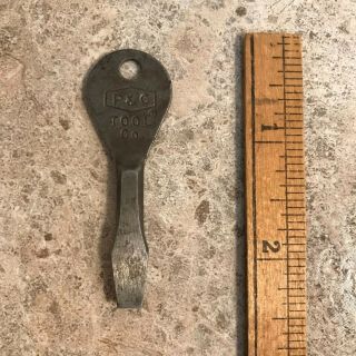 Antique / Vintage P&c Tool Co.  Screwdriver Key Chain Peterson & Carlborg