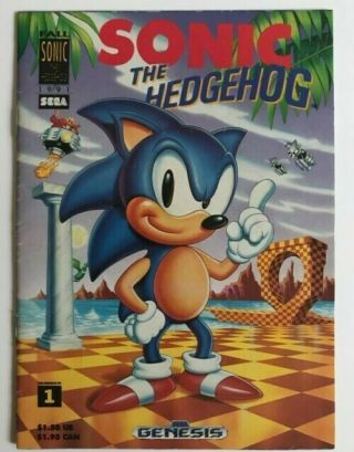 Sonic The Hedgehog 1st Appearance Promotional Comic Book.  16 - Page Mini Comic