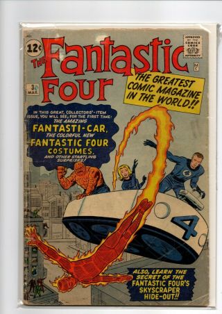 Fantastic Four 10 CGC 2.  5 Off - White pages and much more (FF COMPLETE serie) 3