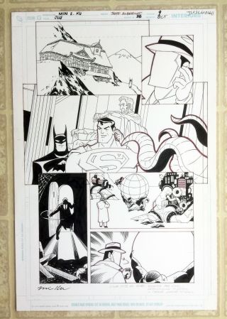 Dc Comics Justice League Unlimited 36 Comic Art Superman Batman Ku