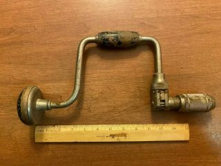 Vintage Stanley 945 - 10 Ratcheting Bit Wood Hand Brace/drill U.  S.  A.  (tool)