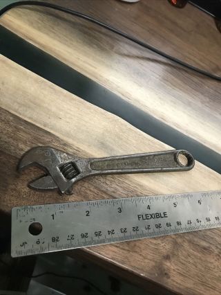 Vintage Craftsman 6 " Inch Adjustable Wrench Made In Usa Old Logo