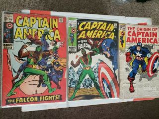 Captain America 109,  117,  118 (jan - Oct 1969,  Marvel)