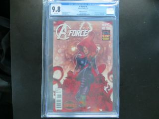 A - Force 1 Adam Hughes Variant Cgc 9.  8 White Pages 1st First Singularity Marvel