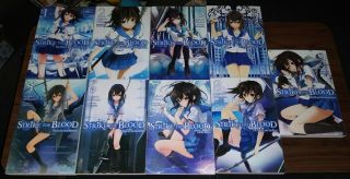 Strike The Blood Volumes 1 - 9 1,  2,  3,  4,  5,  6,  7,  8,  9 Light Novel Ln English