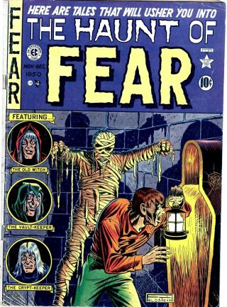 The Haunt Of Fear 4 E.  C.  Comics 1950 Pre - Code Golden Age Horror Mummy