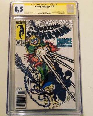 The Spider - Man 298 Newsstand Edition Cgc 8.  5 Signed By Todd Mcfarlane