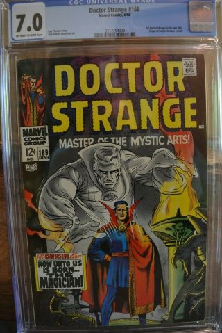 Doctor Strange 169 (cgc 7.  0) (ow/white Pages) (1968) 1st App.  In His Own Book