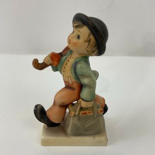 Vintage Hummel Goebel W.  Germany " Merry Wanderer " Collectible Figurine