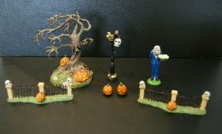 Department 56 Halloween Gravely Landscape Set Village Accessories