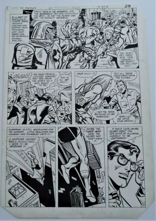Nr Alex Saviuk 1983 Dc Comics Presents 64 Superman Kamandi Art