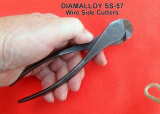 Diamalloy Ss - 57 Diagonal Side Cutter Pliers 7in.  Long Tight Hinge Proper Edges