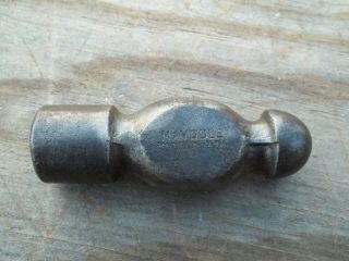 Usa Made Old Blacksmith Shop Tool Maydole Ball Pein Peen Hammer 1lb 7oz