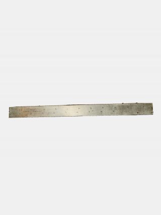 Vintage Lufkin No 83 H Steel Ruler Shrink 5 - 16ft Tempered Measuring Tool 83h