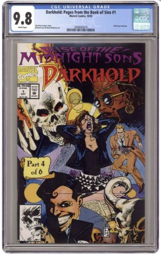 Darkhold: Pages From The Book Of Sins 1 Cgc 9.  8 White Pages (marvel Spotlight 4)