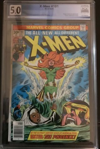 The X - Men 101 (oct 1976,  Marvel) Pgx Grade 5.  0