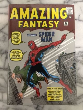 Spider - Man Omnibus Vol.  1 Marvel Comics Hc Factory Unread