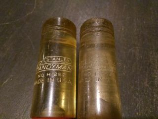 2 Vintage Stanley Handyman Bevel Edge Chisels 1/2 
