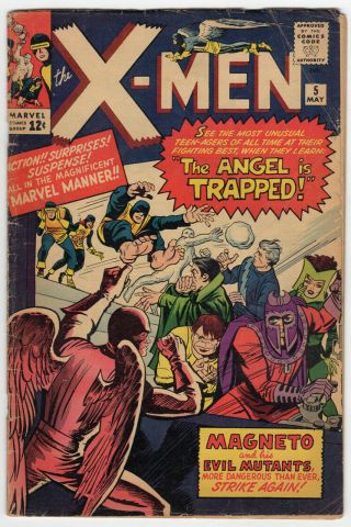 Silver Age X - Men 5 1964 Marvel Comics Second Scarlet Witch Stan Lee Jack Kirby